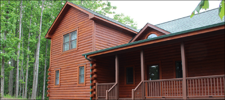 Log Home Staining in Scott County, Virginia