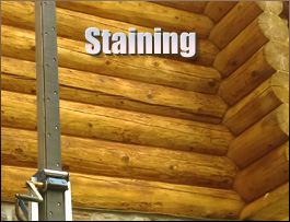  Scott County, Virginia Log Home Staining